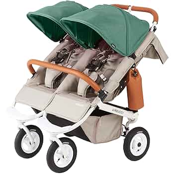 ダブルベビーカー グレー 5点式シートベルト ココダブル AIRBUGGY 正規品 2年保証 エアバギー ココ ダブル EX フロム